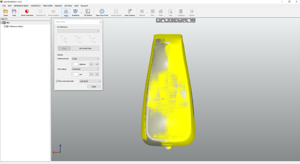 QuickSurface ReverseEngineering