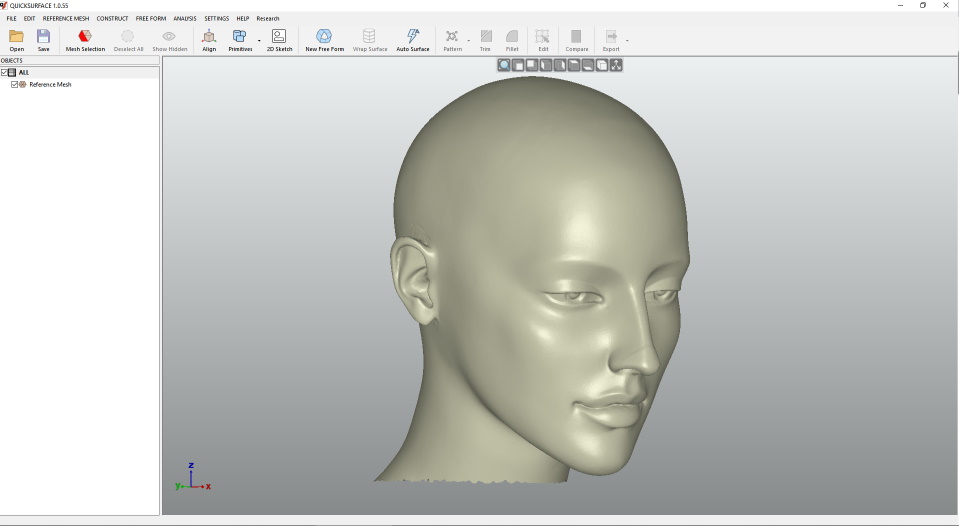 QuickSurface ReverseEngineering