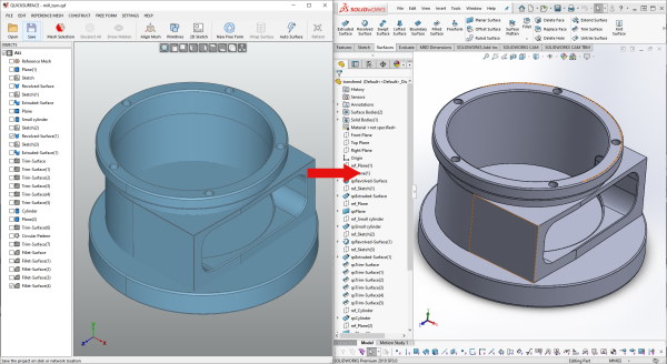 QuickSurface ReverseEngineering