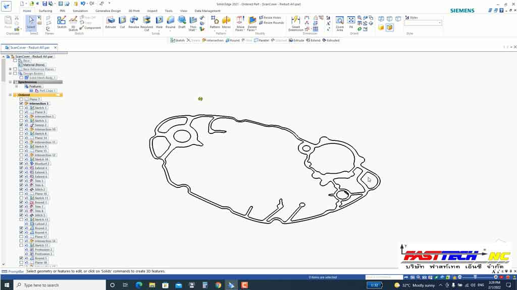 Einscan HX ชุดแต่งมอเตอร์ไซค์ แปลงไฟล์ STL scan 3d Reverse