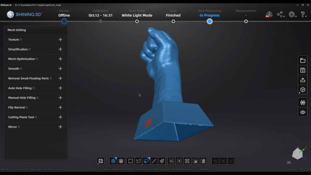 EinScan H เครื่องสแกน 3 มิติ 3D Scanner scan 3d